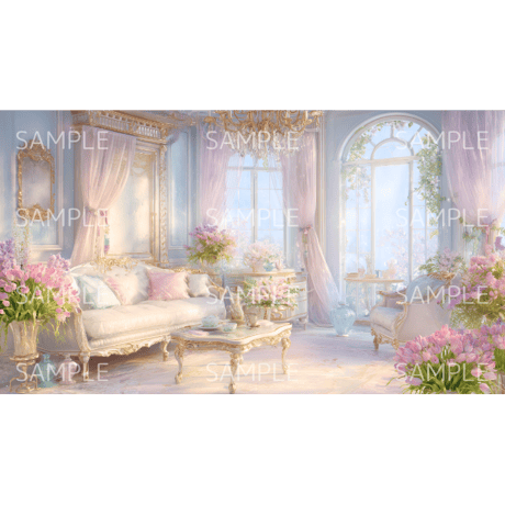 【ヨーロピアンルーム　zoom背景】⑧