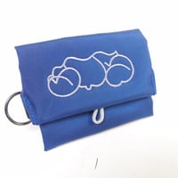 Coin Case PVC (Blue×Gray)