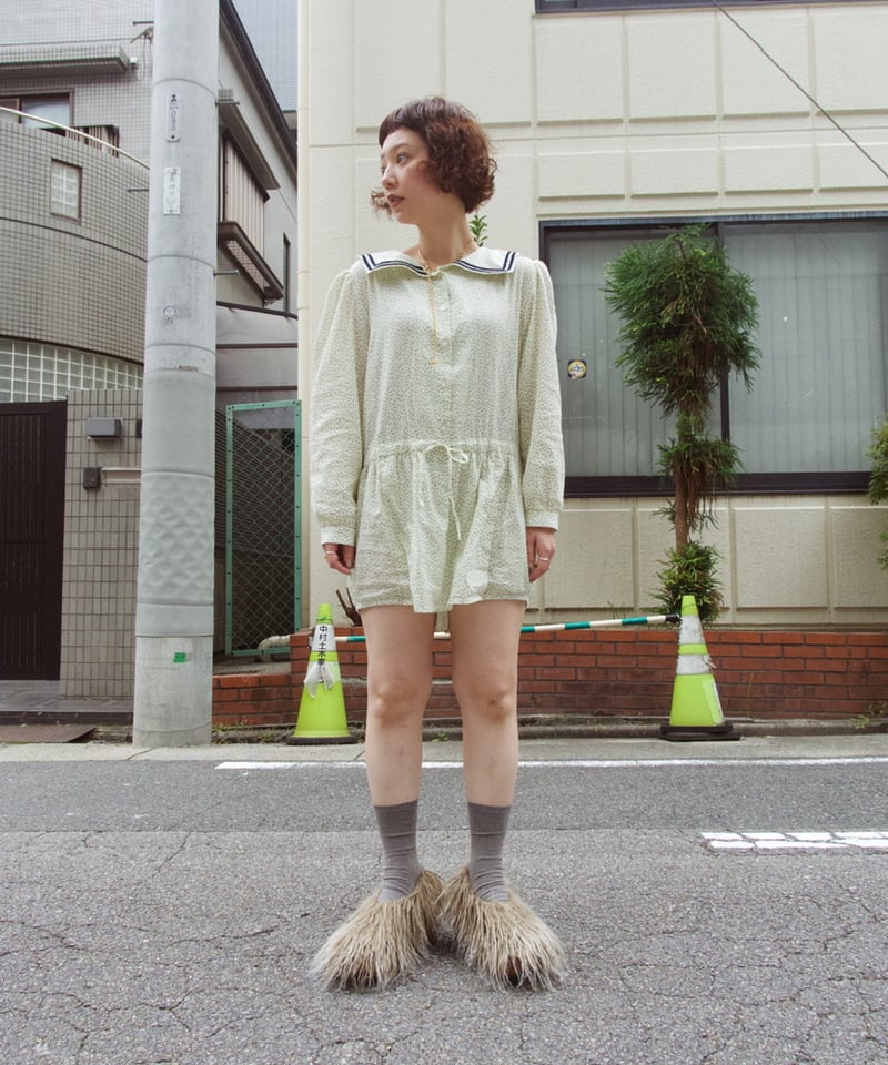 FUMIE TANAKA furプラットフォームshoes FUMIE=TANAKA – far platform shoes (BEIGE) | Savvy（大分市セレクト