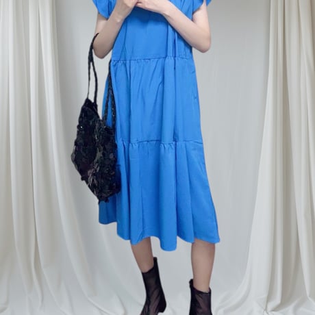 あおワンピース スキッパーロングニットワンピース[品番：AZLW0021507]｜AZUL BY