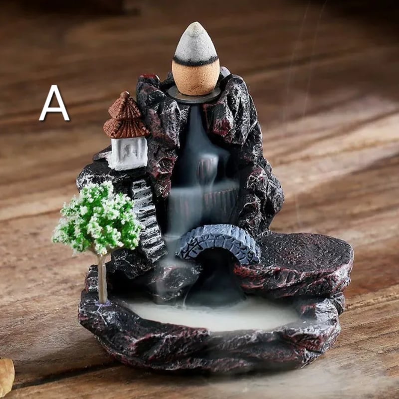 A0024A 滝の煙が逆流するお香ホルダー | りさいくる&雑貨のお店 Sea.pony