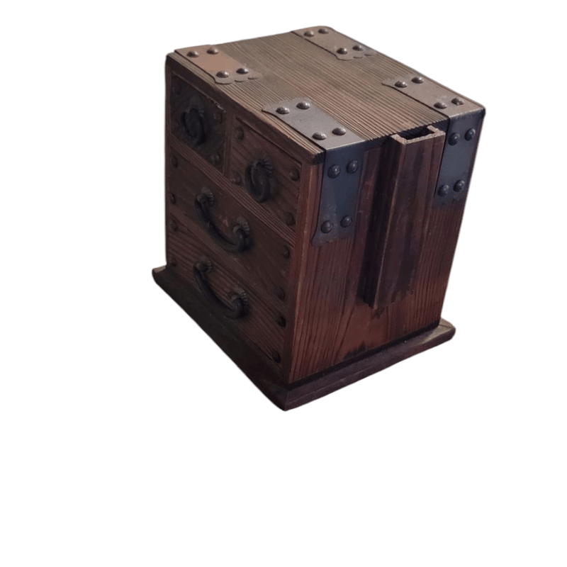 R0008 和風アンティーク レトロな小物入れ お針箱 | りさいくる&雑貨の