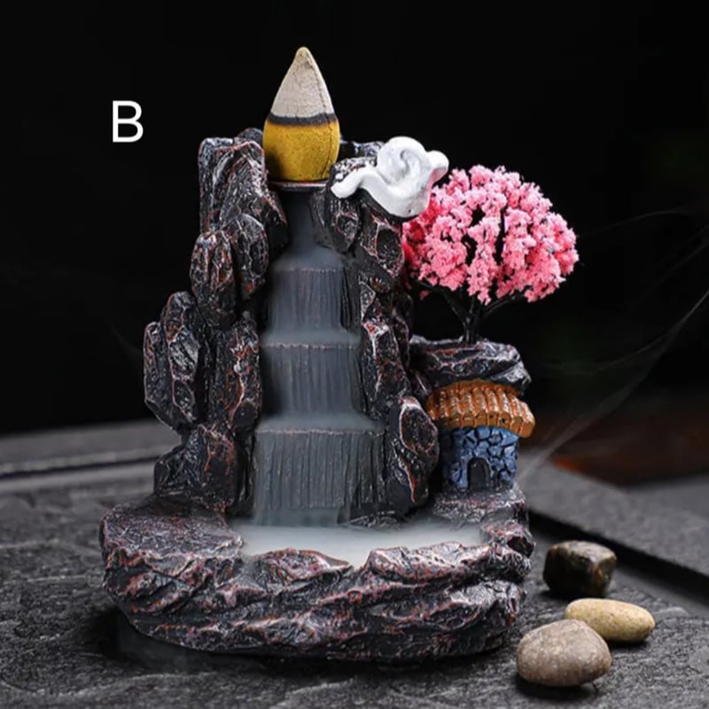 A0024A 滝の煙が逆流するお香ホルダー | りさいくる&雑貨のお店 Sea.pony