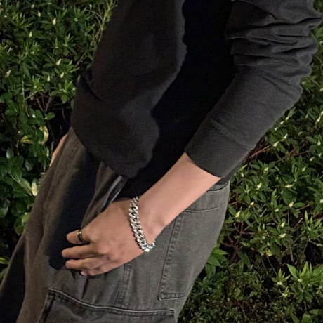 Cuban Chain bracelet　シルバー/ゴールド《送料無料》
