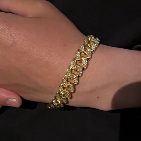 Cuban Chain bracelet　シルバー/ゴールド《送料無料》