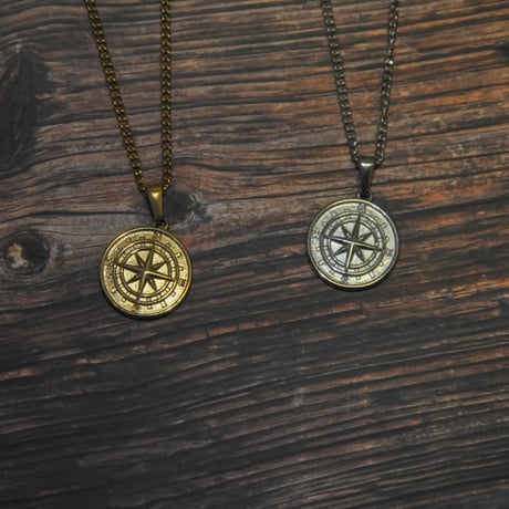 Compass Pendant Necklace【ゴールド／シルバー】《送料無料》
