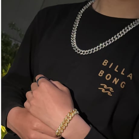 Cuban Chain Necklace シルバー/ゴールド《送料無料》
