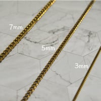 シンプル＆スタイリッシュ！喜平ネックレス　ゴールド（3mm~7mm）《送料無料》