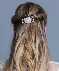 クリスタルスクエアヘアクリップ【限定色】