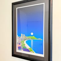 【真作保証】Jan Devidson（ジャン・デヴィッドソン）／「Waikiki Nights」米国女流作家 セリグラフ・シルクスクリーン 絵画 版画