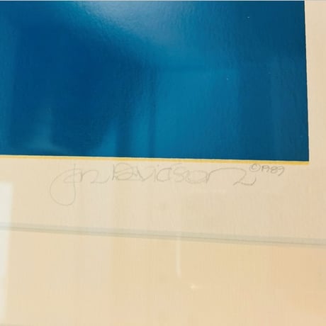 【真作保証】Jan Devidson（ジャン・デヴィッドソン）／「Carmel-by the sea」米国女流作家 セリグラフ・シルクスクリーン 絵画 版画