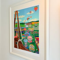 【真作保証】Jan Devidson（ジャン・デヴィッドソン）／「It's Carnival Time」米国女流作家 セリグラフ・シルクスクリーン 絵画 版画