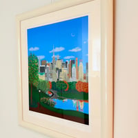 【真作保証】Jan Devidson（ジャン・デヴィッドソン）／「Central Park South」米国女流作家 セリグラフ・シルクスクリーン 絵画 版画