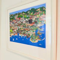 【真作保証】Jan Devidson（ジャン・デヴィッドソン）／「Los Angeles」米国女流作家 セリグラフ・シルクスクリーン 絵画 版画