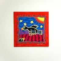 【真作保証】Judith Geiger（ジュディス・ガイガー）／「Blackbird」 絵画 額なし