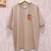 ラビット刺繍Tシャツ(ワンポイント刺繍)
