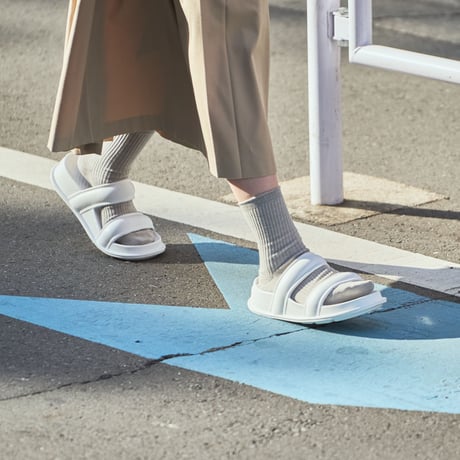 Double Strap Sandals<White>