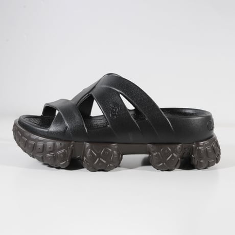Cross Strap Sandals<Black>