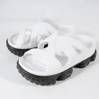 Cross Strap Sandals<White>