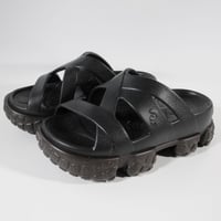 Cross Strap Sandals<Black>