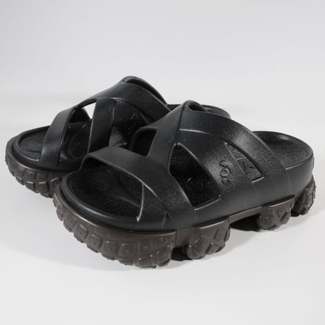 Cross Strap Sandals<Black>
