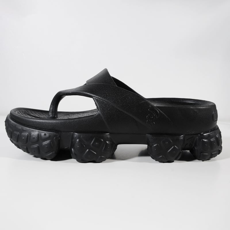 Flip Strap Sandals<All Black> | CARIGA(カリガ) 公式オ