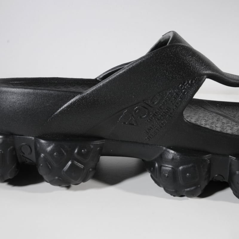 Flip Strap Sandals<All Black> | CARIGA(カリガ) 公式オ