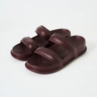 Double Strap Sandals<Wine red>