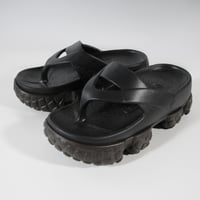 Flip Strap Sandals<Black>