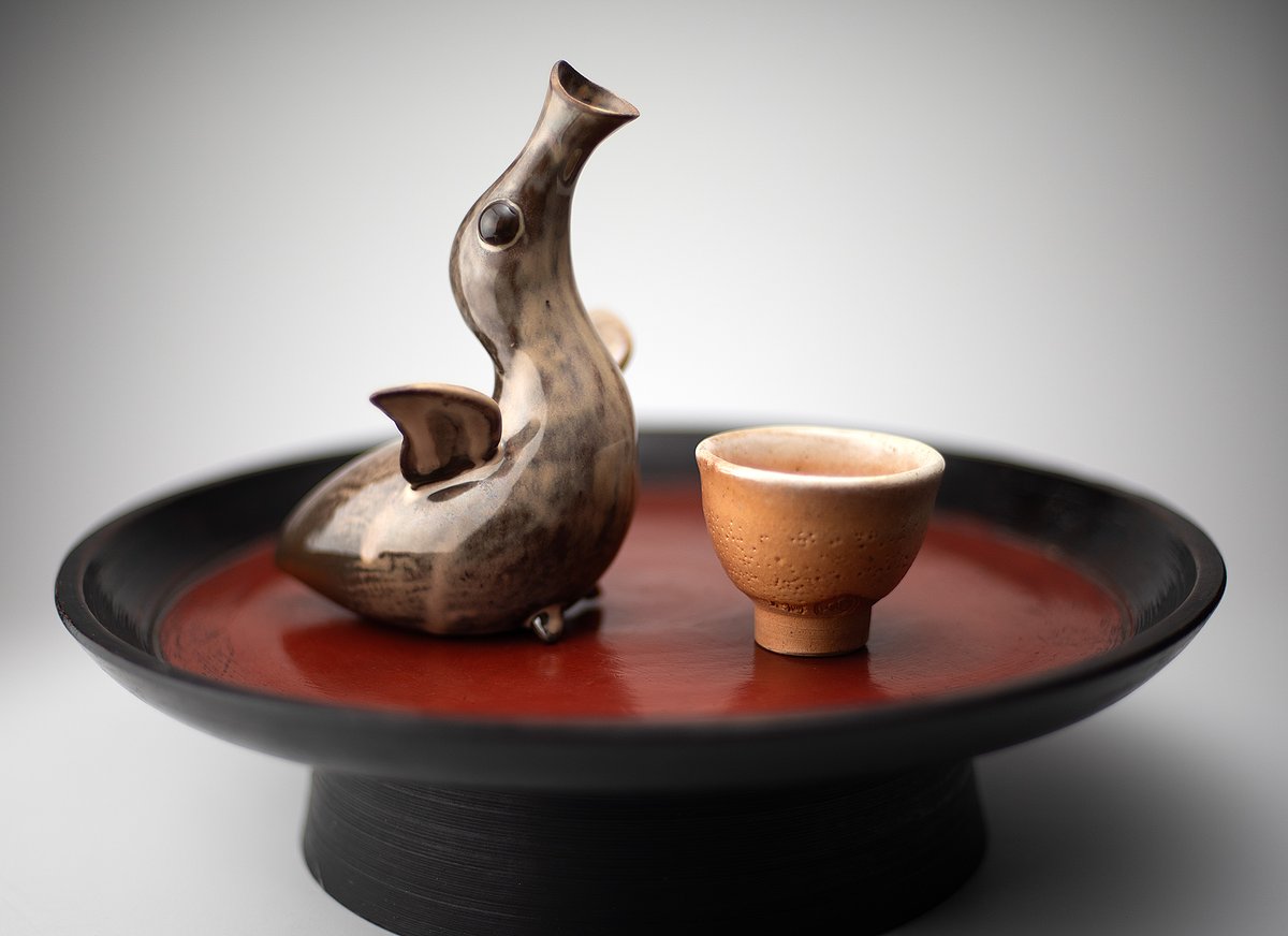 六角皿　今井真正 鳥形酒器 A 今井眞正 作 | Life with Kogei 暮らしに工芸を