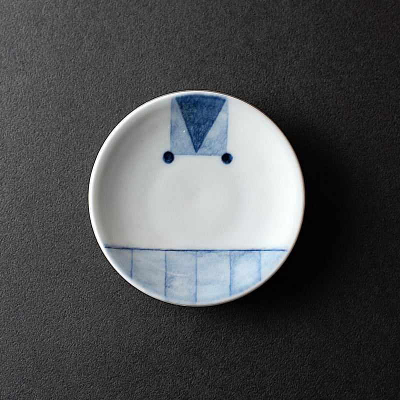 線象嵌染付豆皿（5客組） 柴田良三 作 | Life with Kogei 暮らしに工芸を
