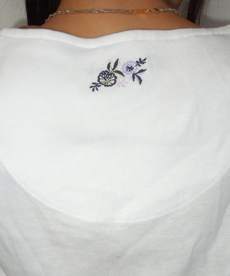 flower embroidered top