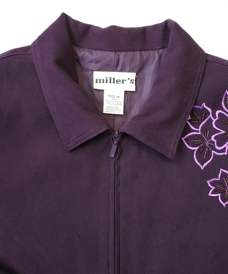 flower embroidered jacket