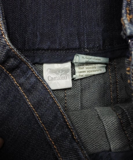 Camaíeu midi denim skirt