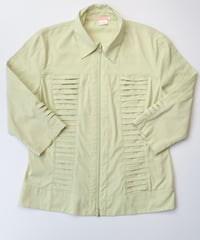 double zip green jacket