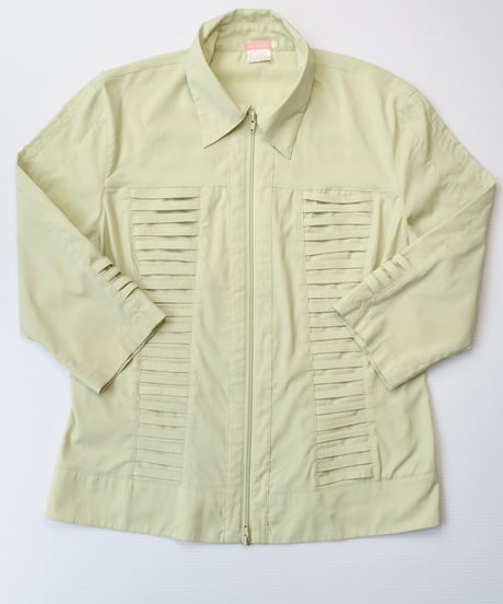 double zip green jacket