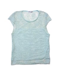 Mint colored lace top