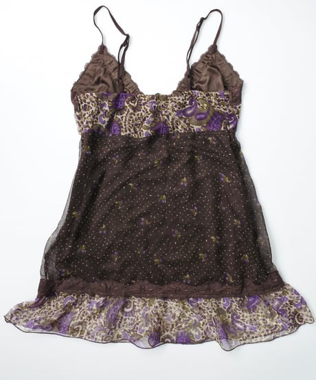 Paisley-Print camisole tunic