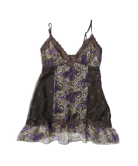 Paisley-Print camisole tunic