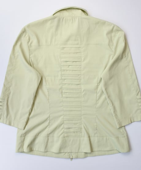 double zip green jacket