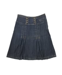 Camaíeu midi denim skirt