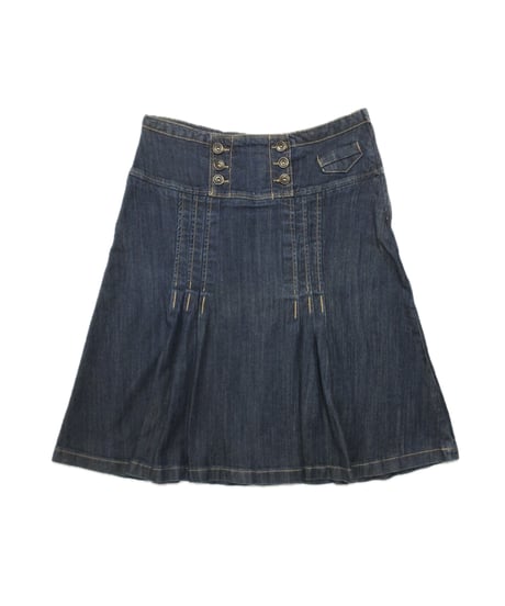 Camaíeu midi denim skirt