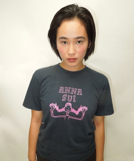 anna sui baby tee / black