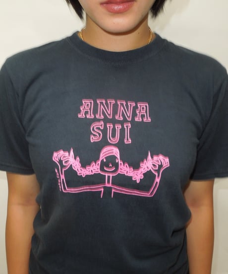 anna sui baby tee / black