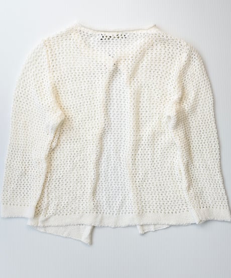 White knit cardigan