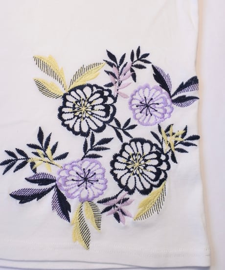 flower embroidered top