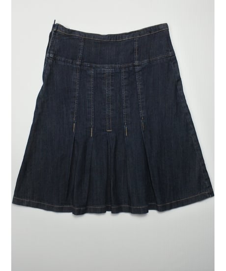 Camaíeu midi denim skirt