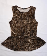leopard peplum