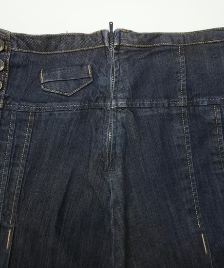 Camaíeu midi denim skirt