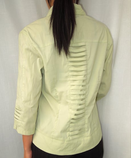 double zip green jacket